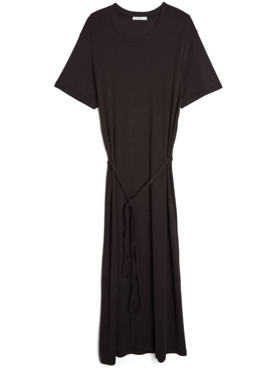 belted T-shirt dress