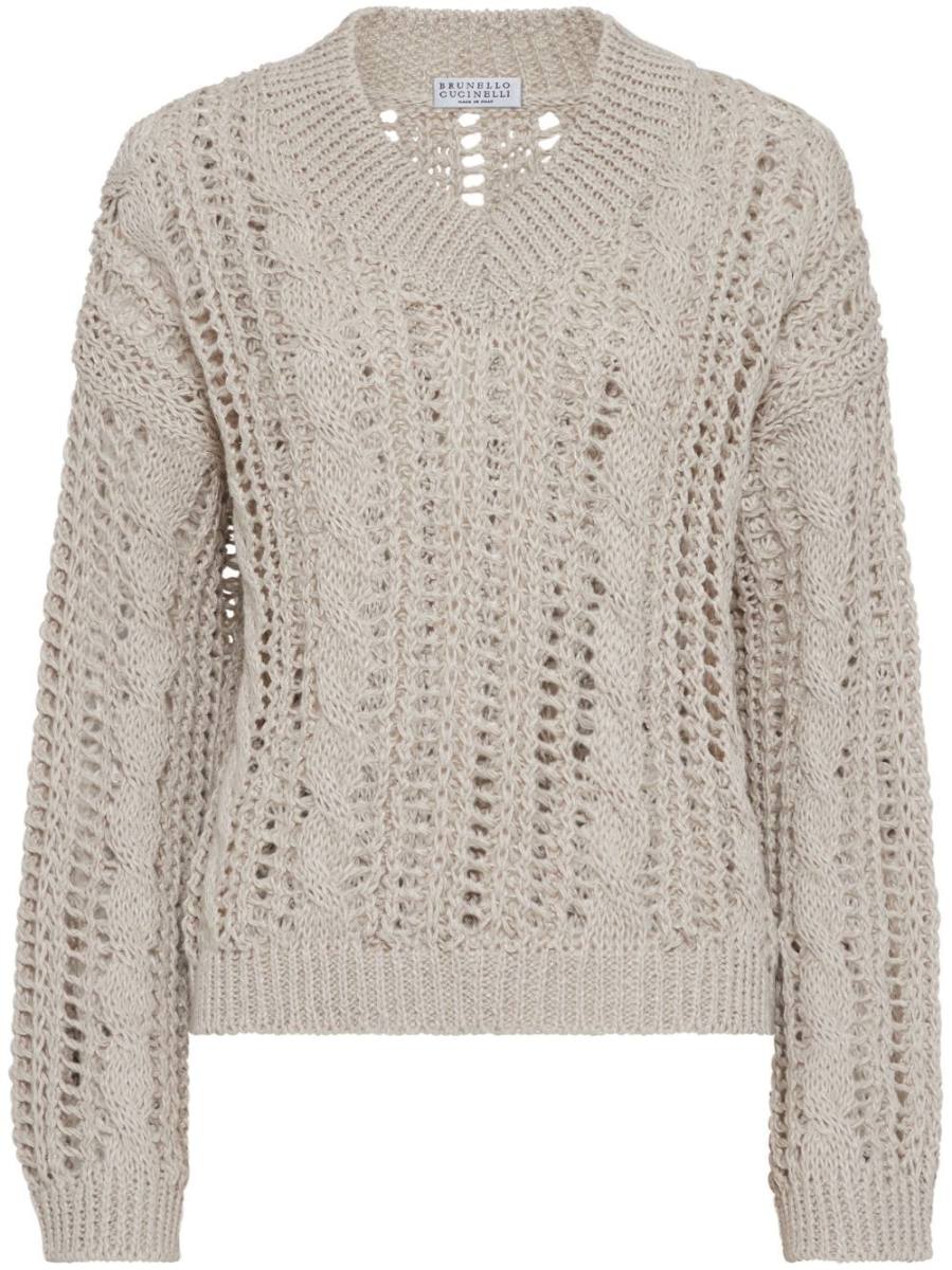 open-knit sweater