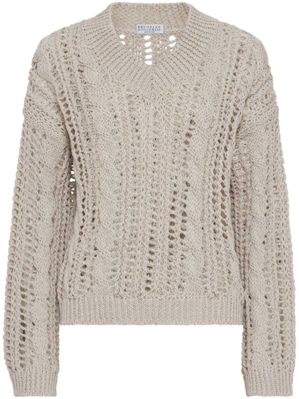 open-knit sweater