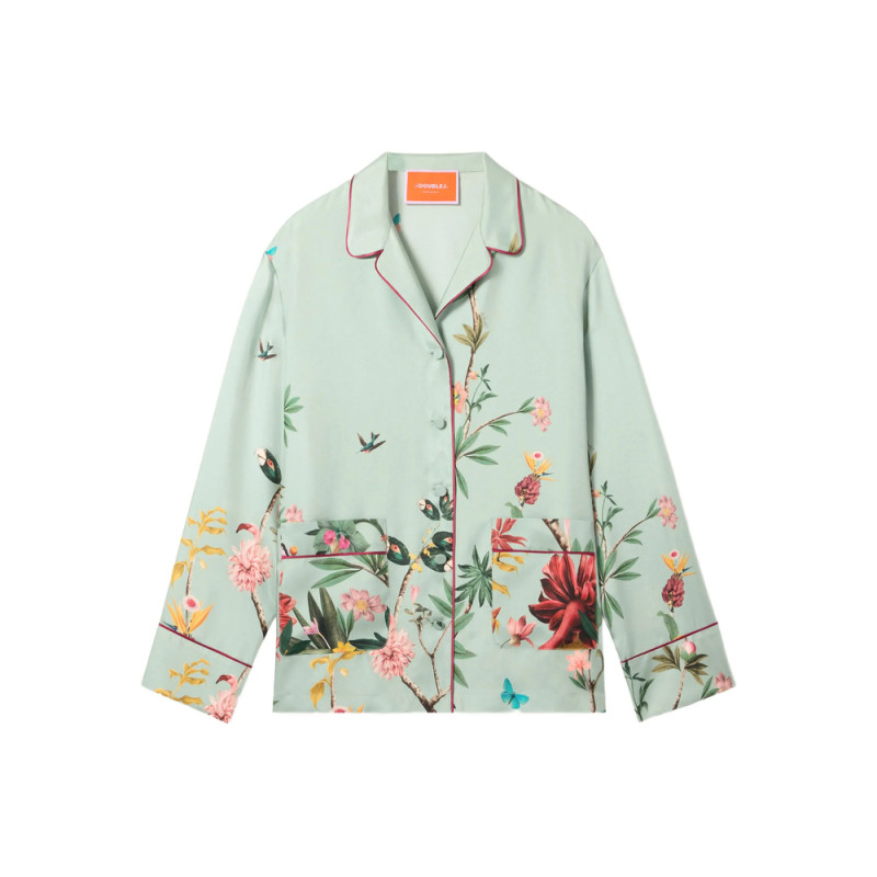 La Double J Floral Panel Pyjama Shirt