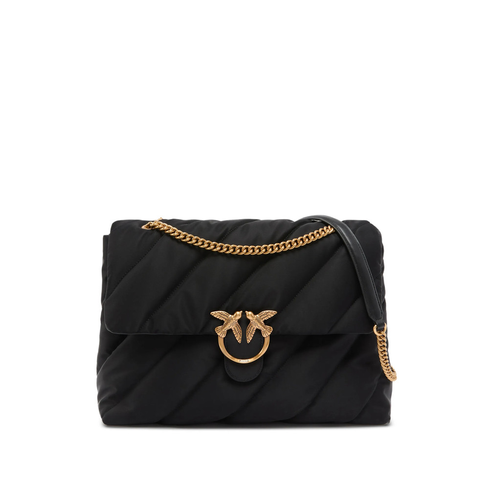 Pinko Quilted Bird-appliqué Cross Body Bag