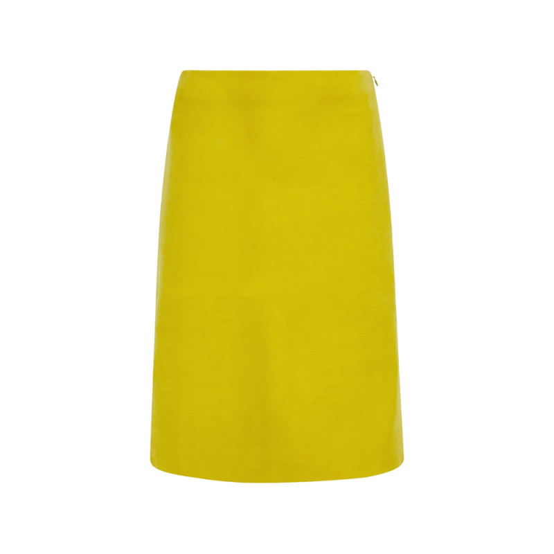 Ferragamo Nubuck Pencil Skirt