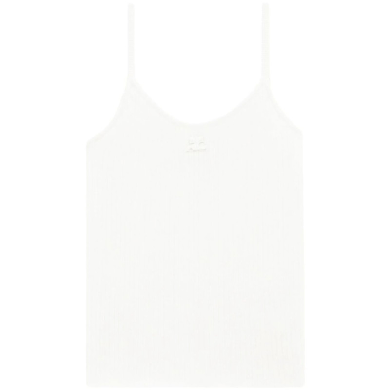 Courrèges Reedition Ribbed Tank Top