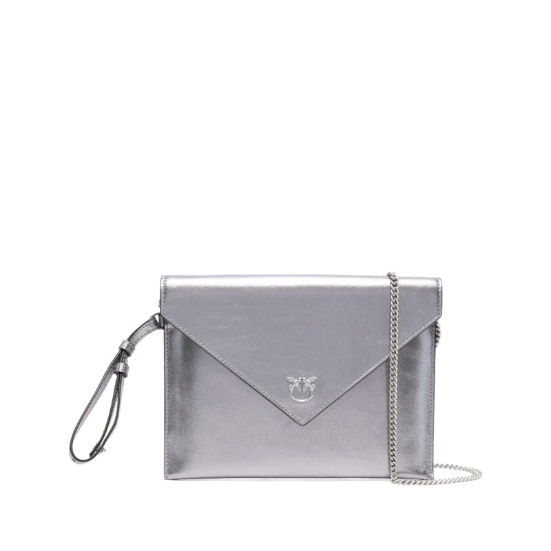 Pinko Small Leather Flap Clutch