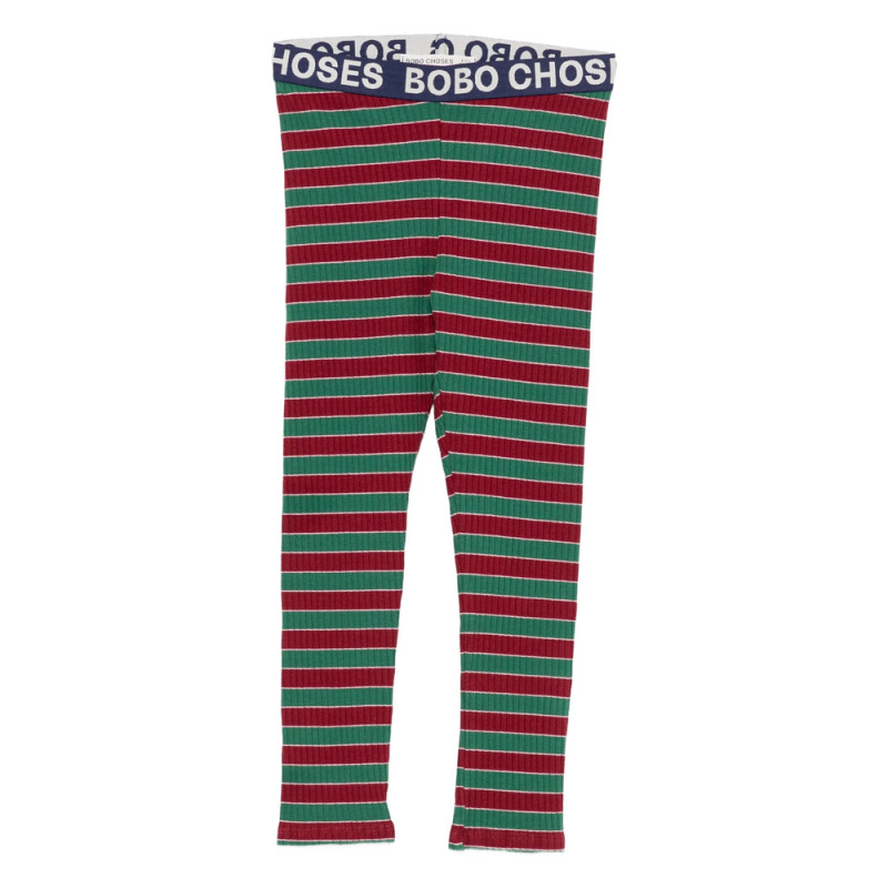Bobo Choses Striped Ribbed Leggings