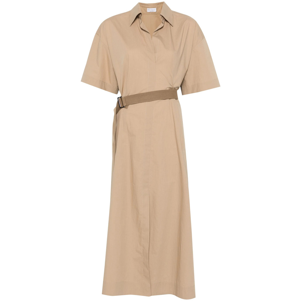 Brunello Cucinelli Poplin Midi Dress
