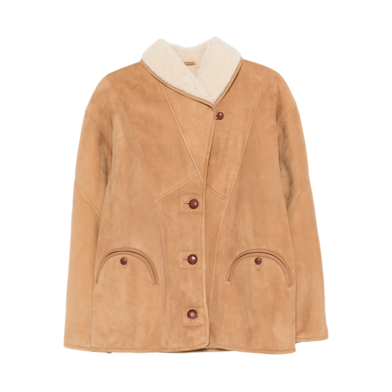 Blazé Milano Button-up Suede Jacket