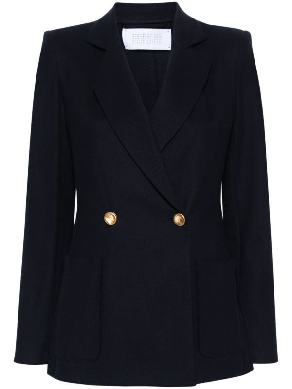 honeycomb double-breasted blazer