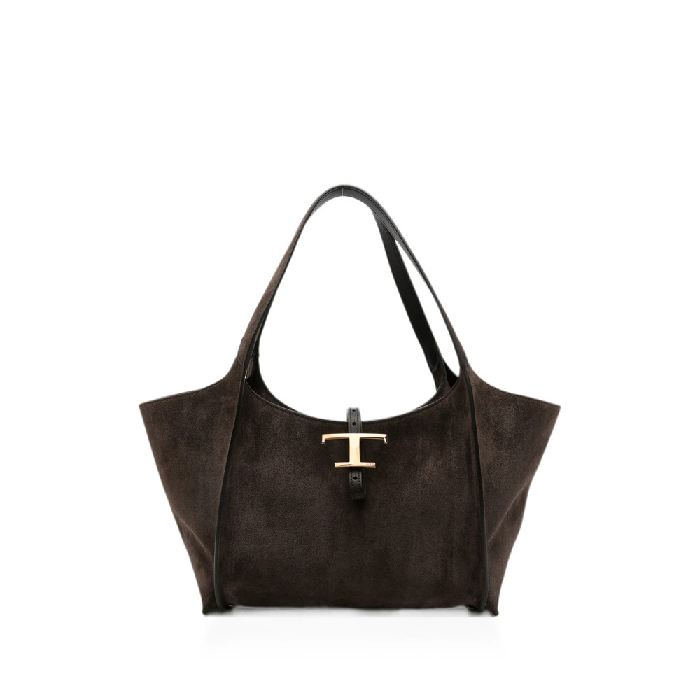 Tod's Small T-Timeless Suede Tote Bag