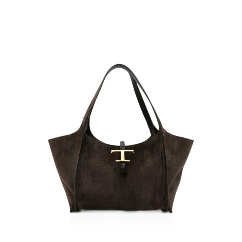 Tod's Small T-Timeless Suede Tote Bag