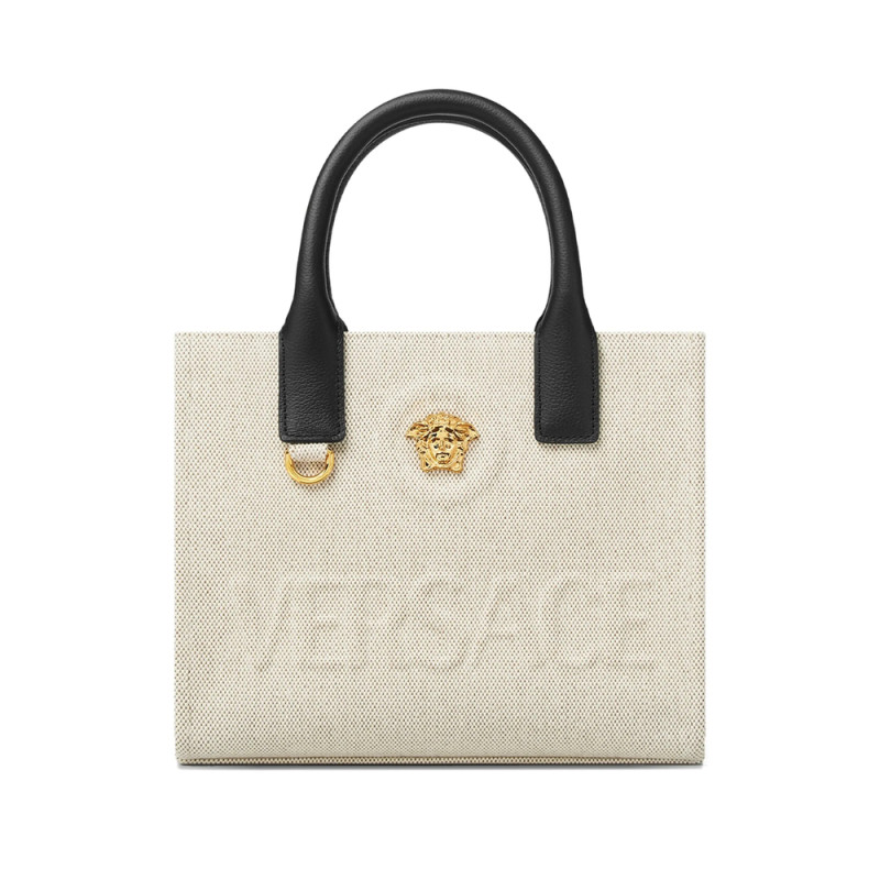 Versace La Medusa Mini Canvas Tote