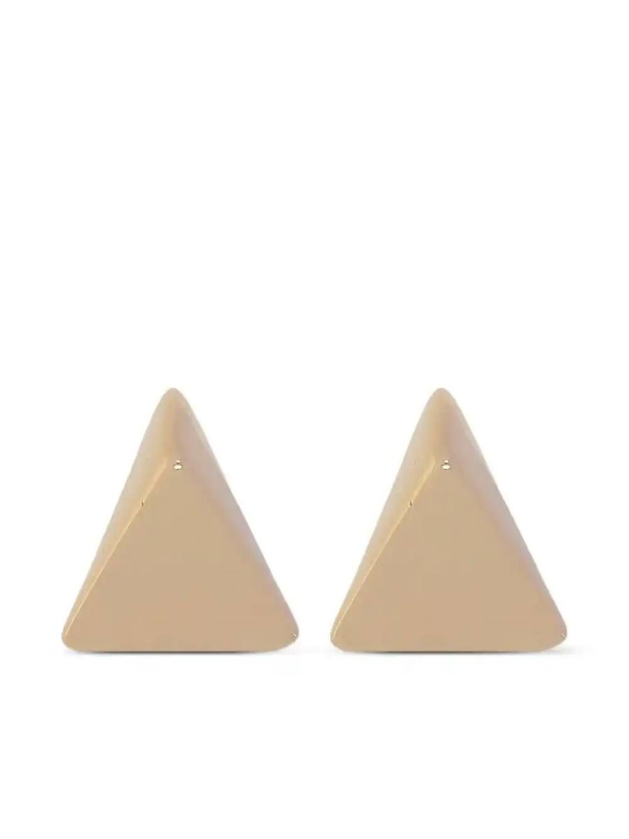 triangular stud earrings