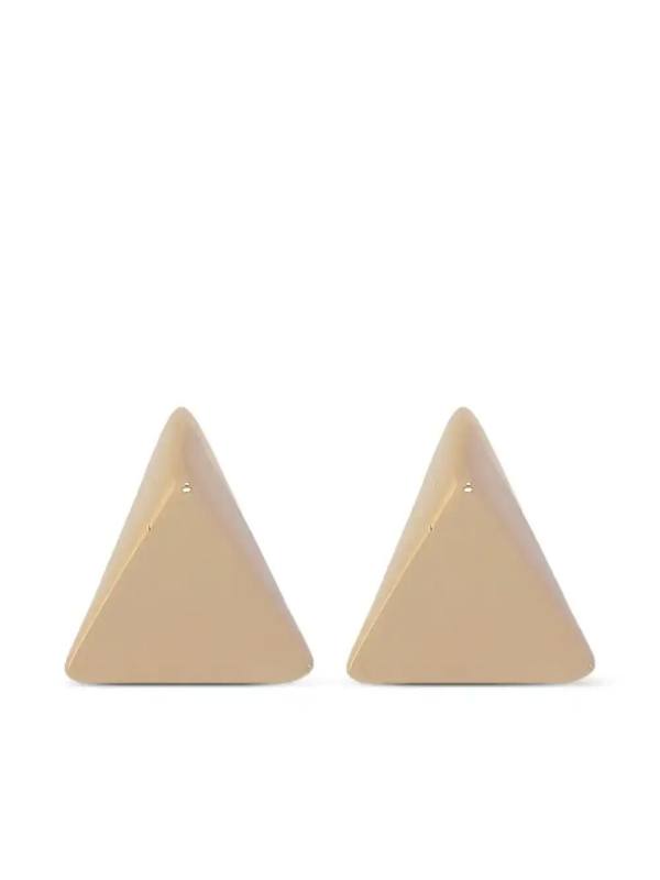 triangular stud earrings