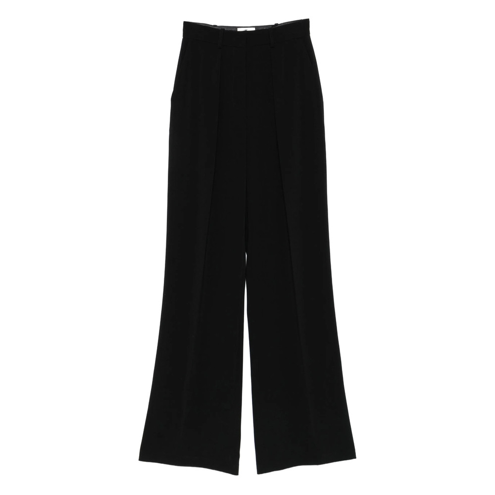 Elisabetta Franchi Pleated Wide-leg Trousers