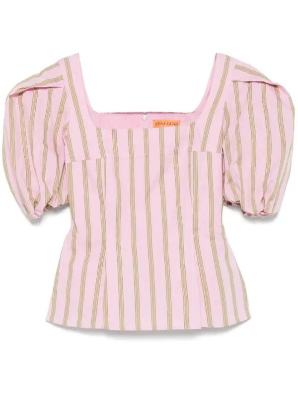 striped blouse