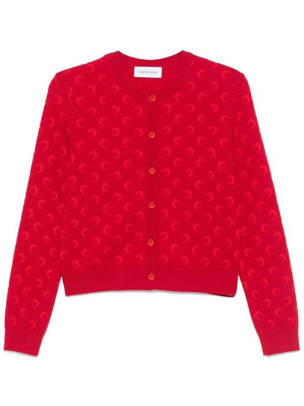 moon-jacquard cardigan