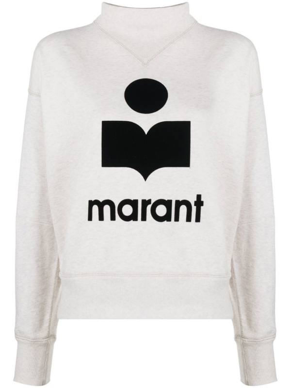 Moby flocked-logo sweatshirt