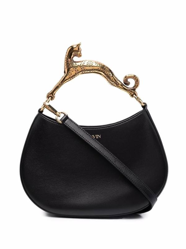 embellished-handle tote bag