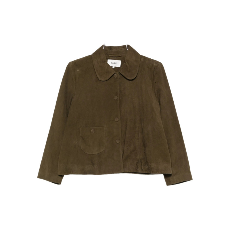 Ba & sh Classic-collar Leather Jacket