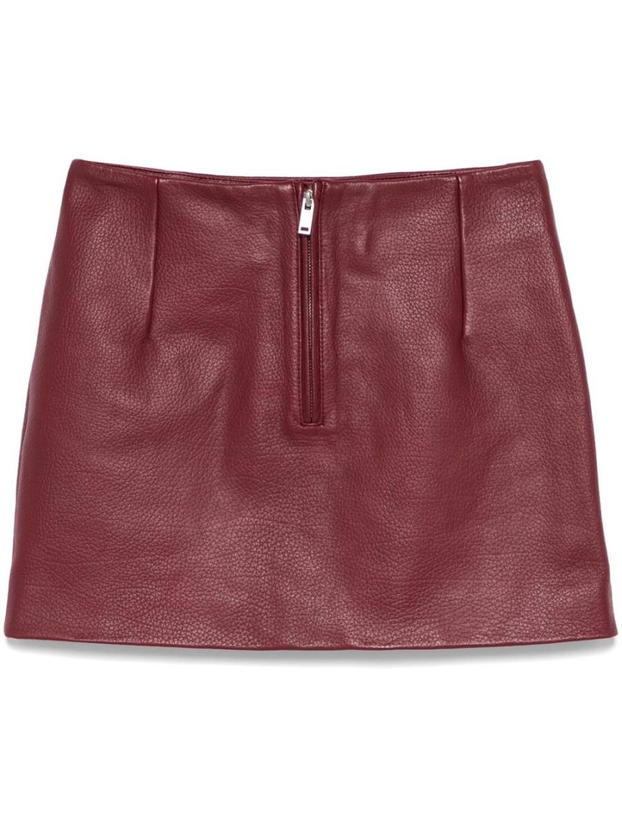 leather mini skirt