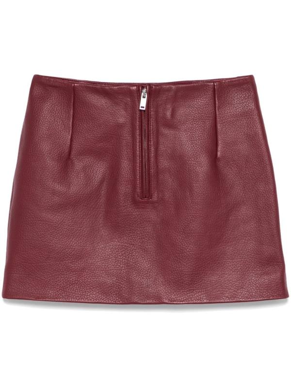 leather mini skirt