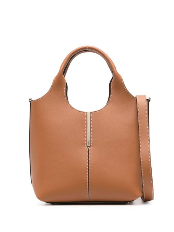mini leather tote bag