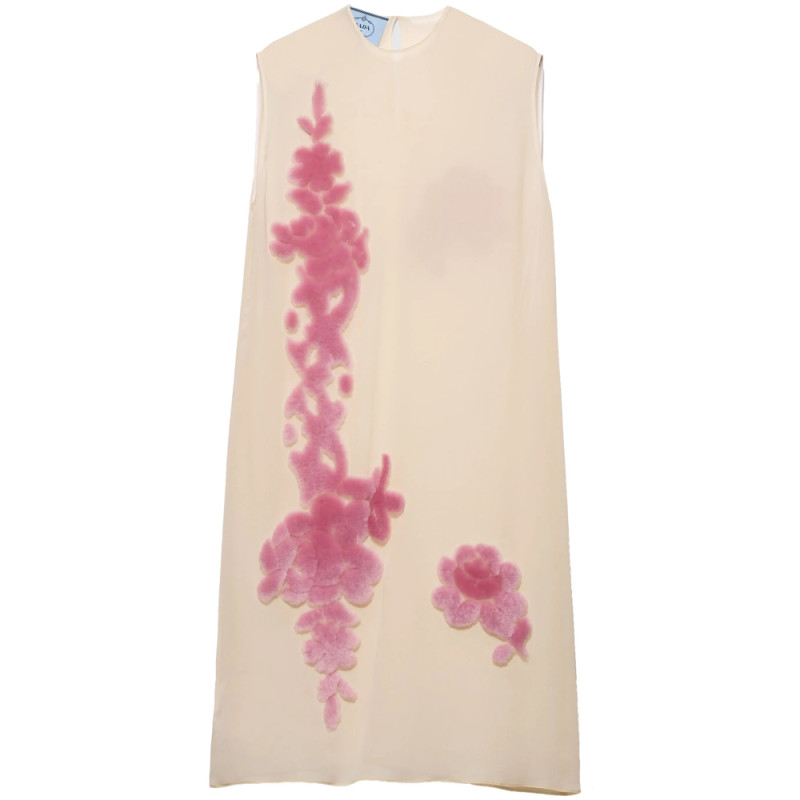 Prada Georgette Midi Dress