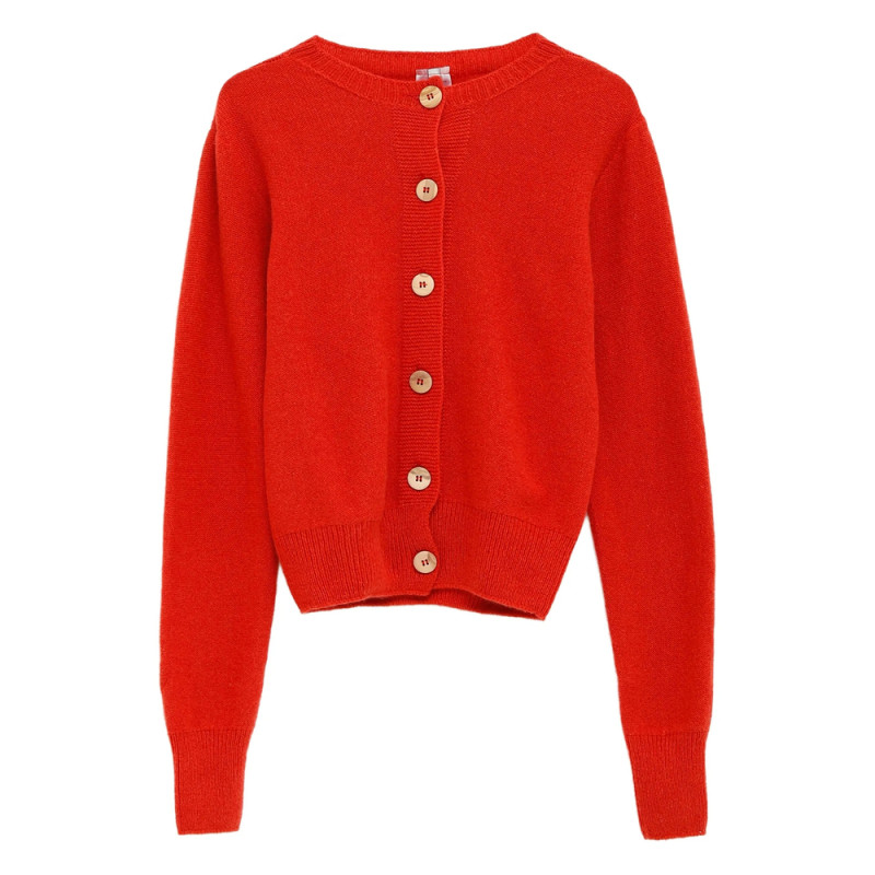 Baserange Button-front Cashmere Cardigan