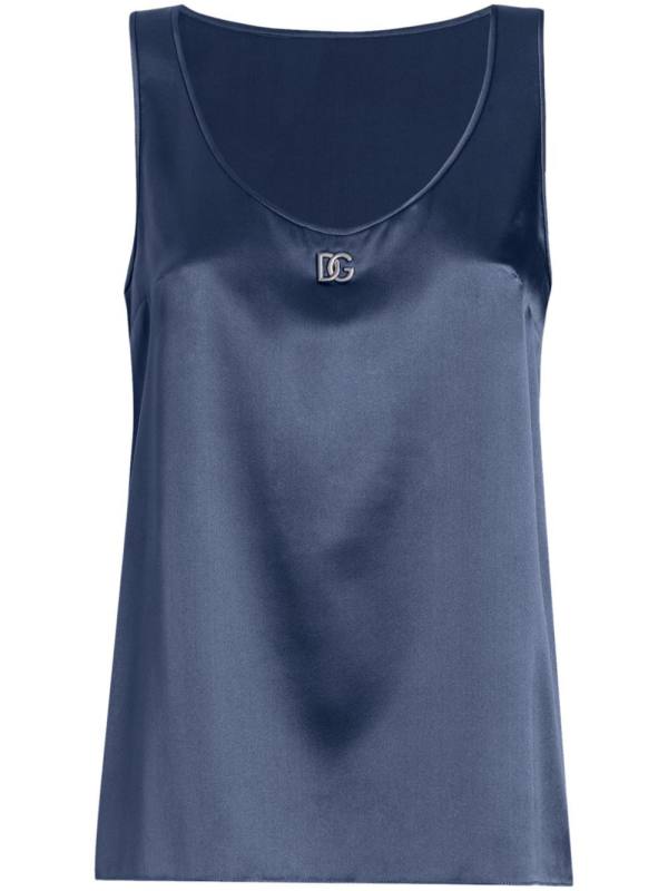 logo-plaque tank top