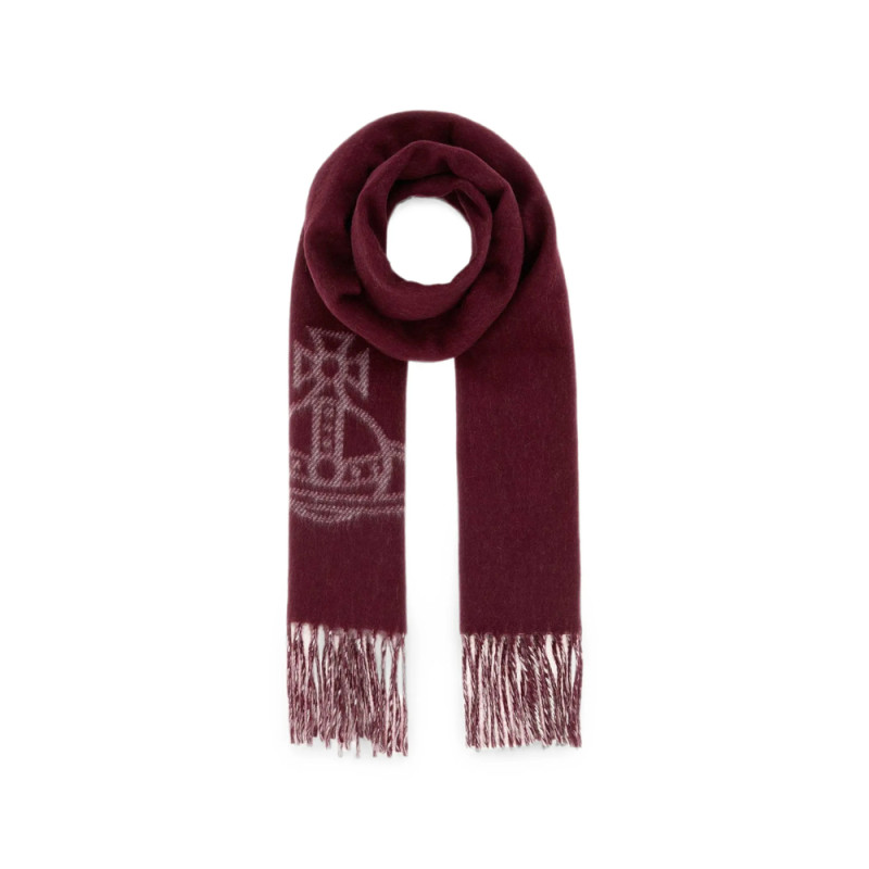 Vivienne Westwood Orb-motif Fringed Scarf