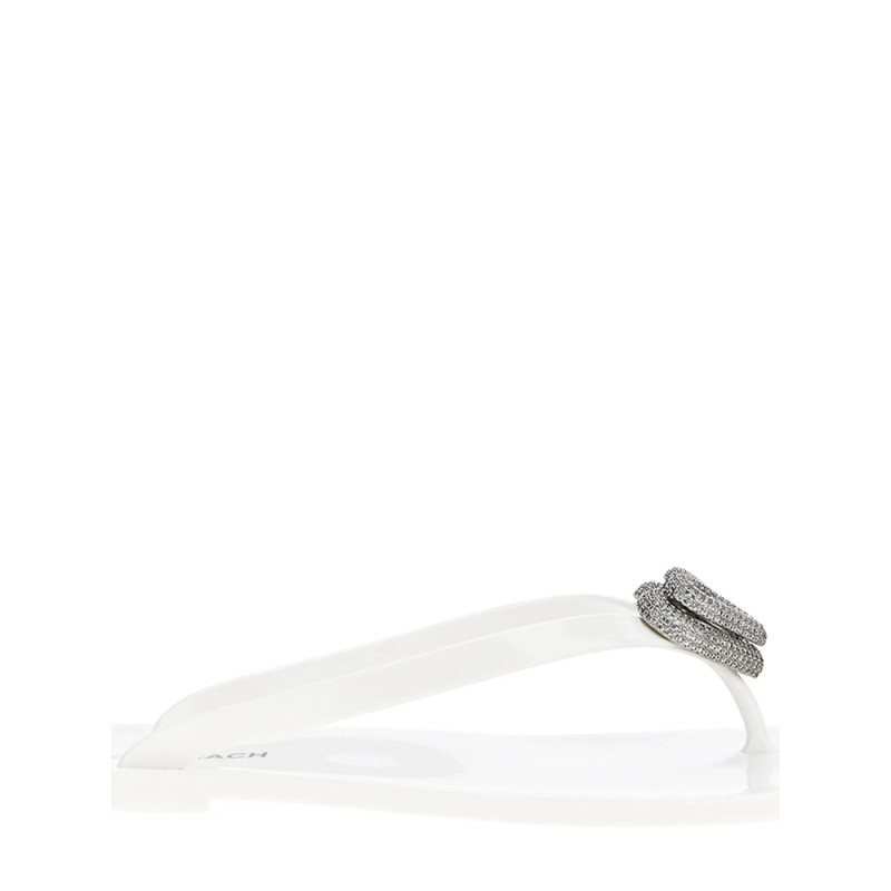 Mach & Mach Double Heart Flip Flops