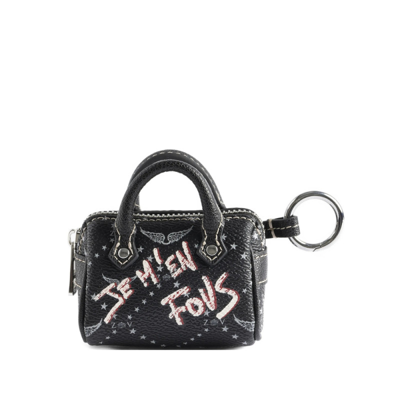 Zadig & Voltaire Logo-print Bag-shap Keyring