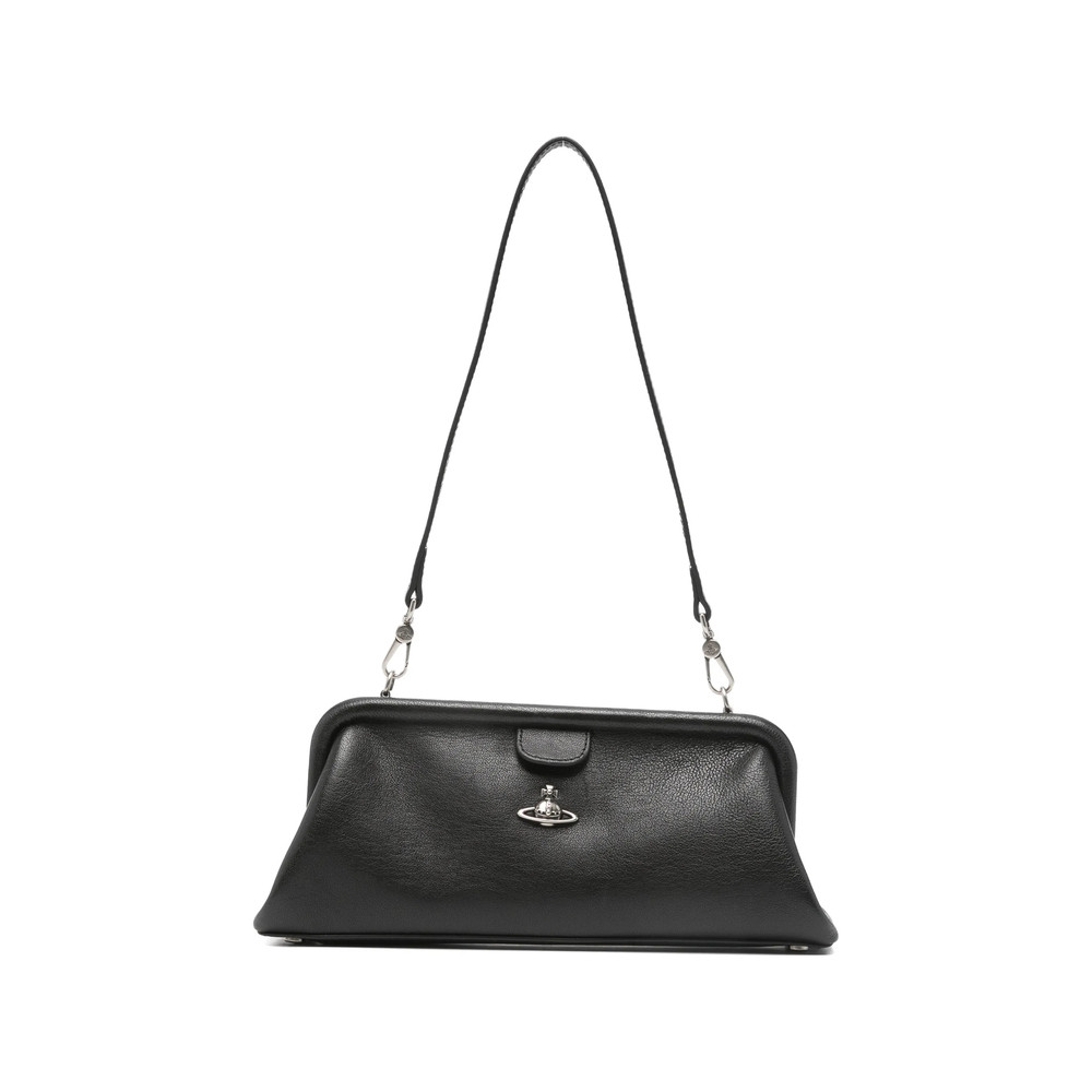 Vivienne Westwood Jane Orb-plaque Grained-leather Shoulder Bag