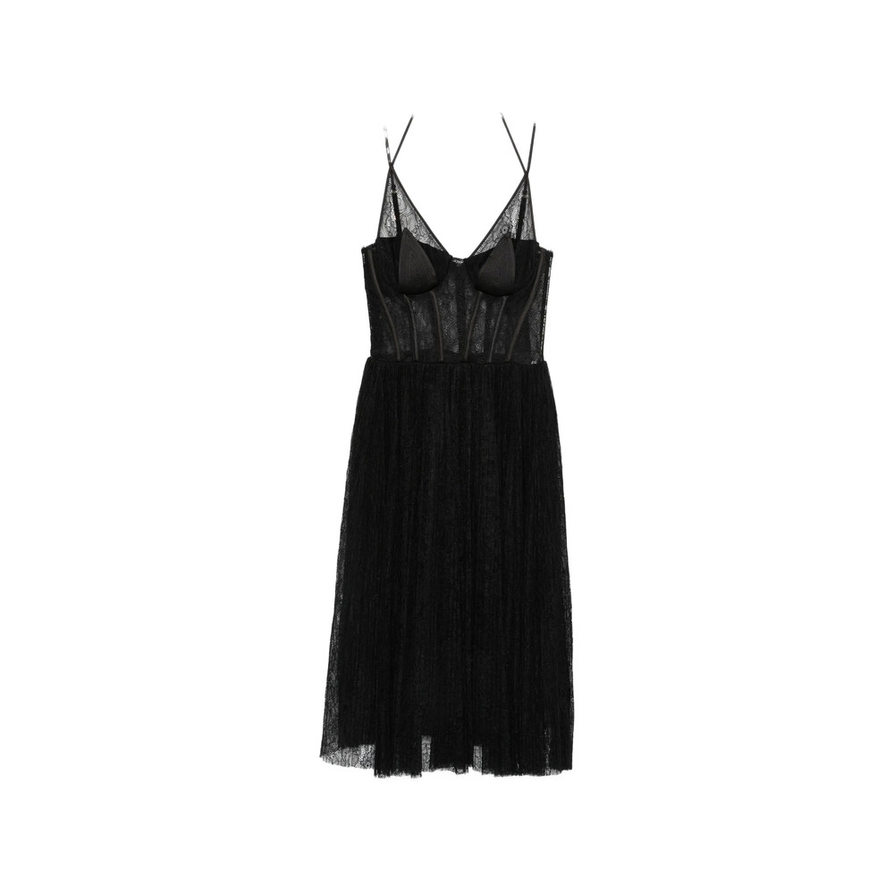 Elisabetta Franchi Dress In Floral Lace