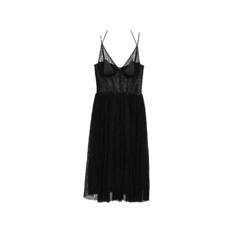 Elisabetta Franchi Dress In Floral Lace