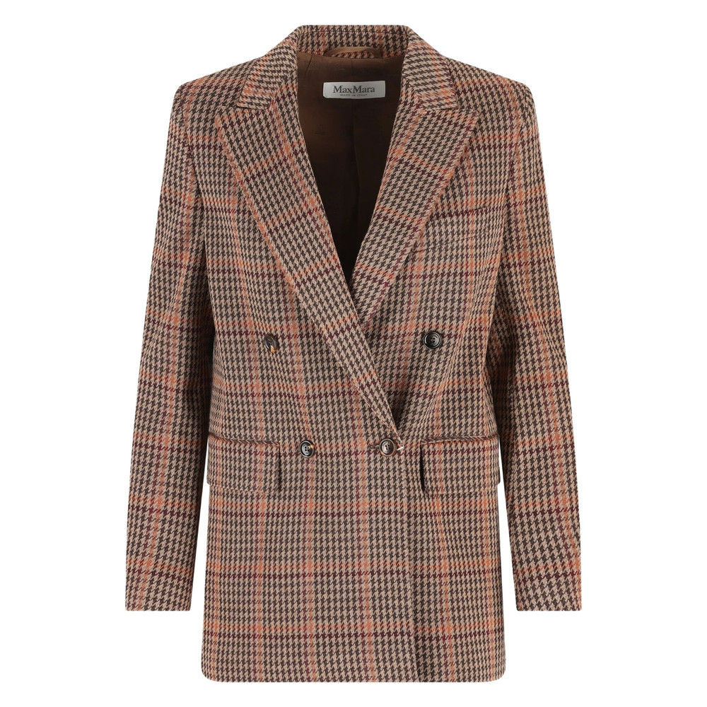 Max Mara Double-breasted Check Blazer