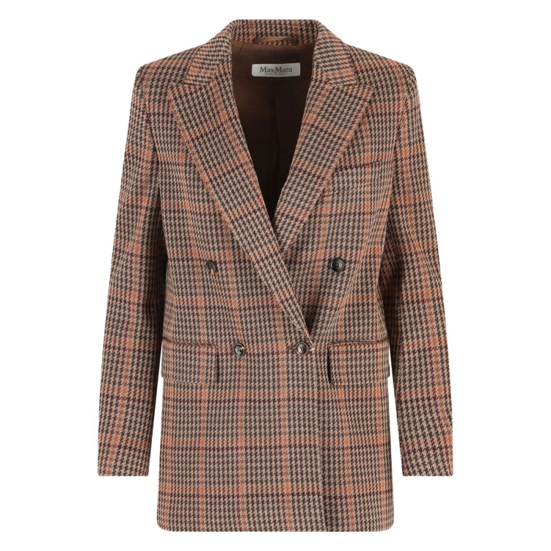 Max Mara Double-breasted Check Blazer