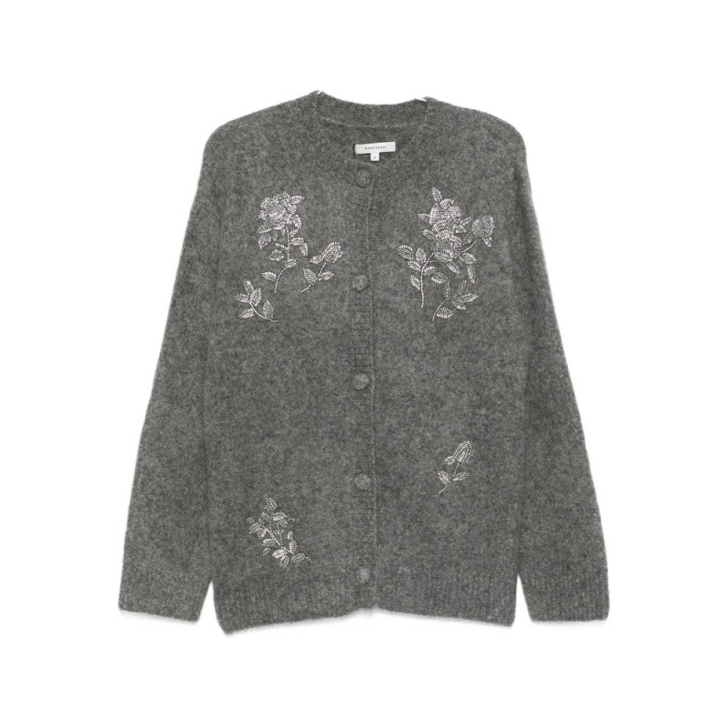Markgong Floral-embellished Button Cardigan