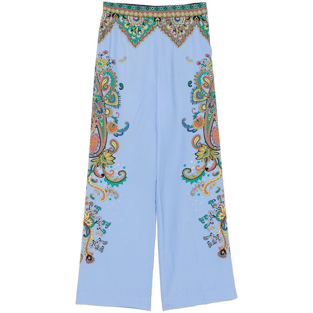 Etro Floral Silk Trousers