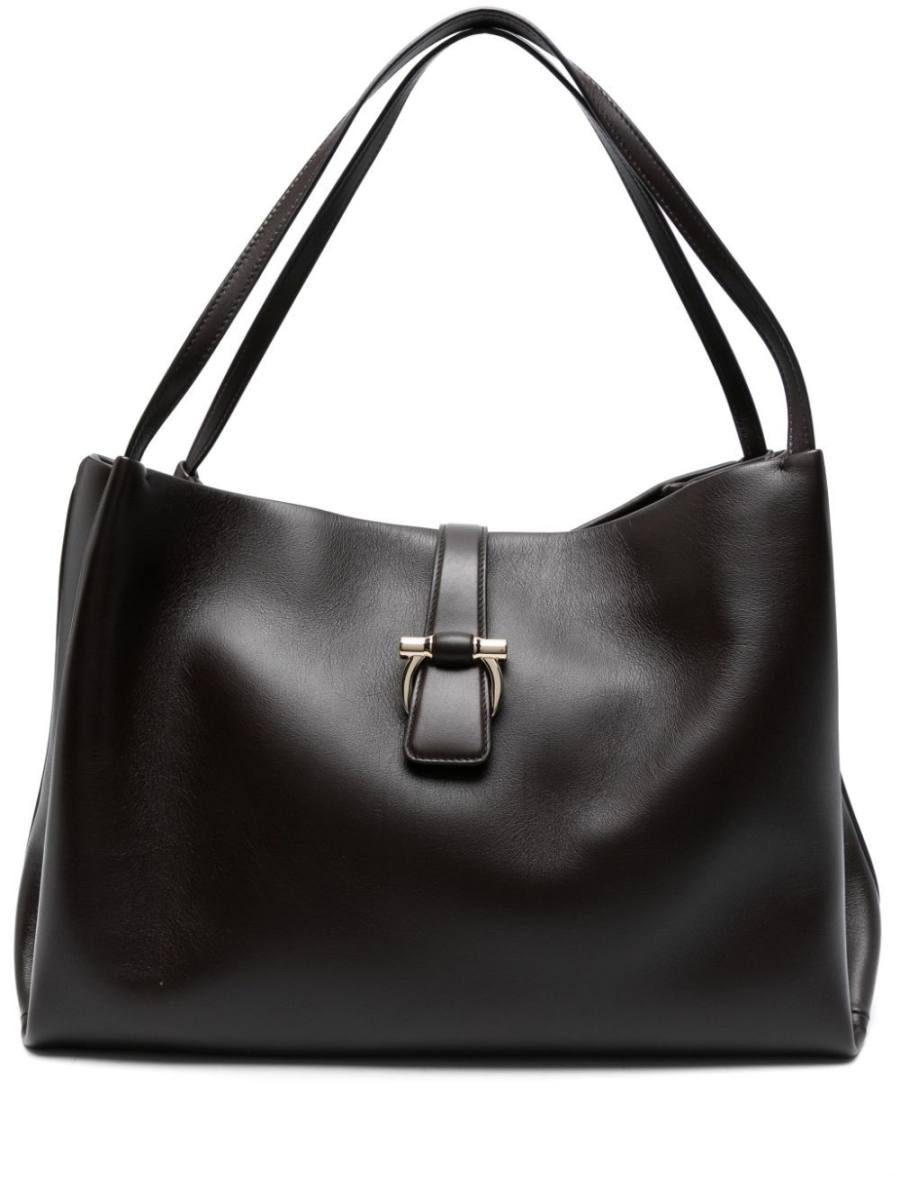 large leather tote bag