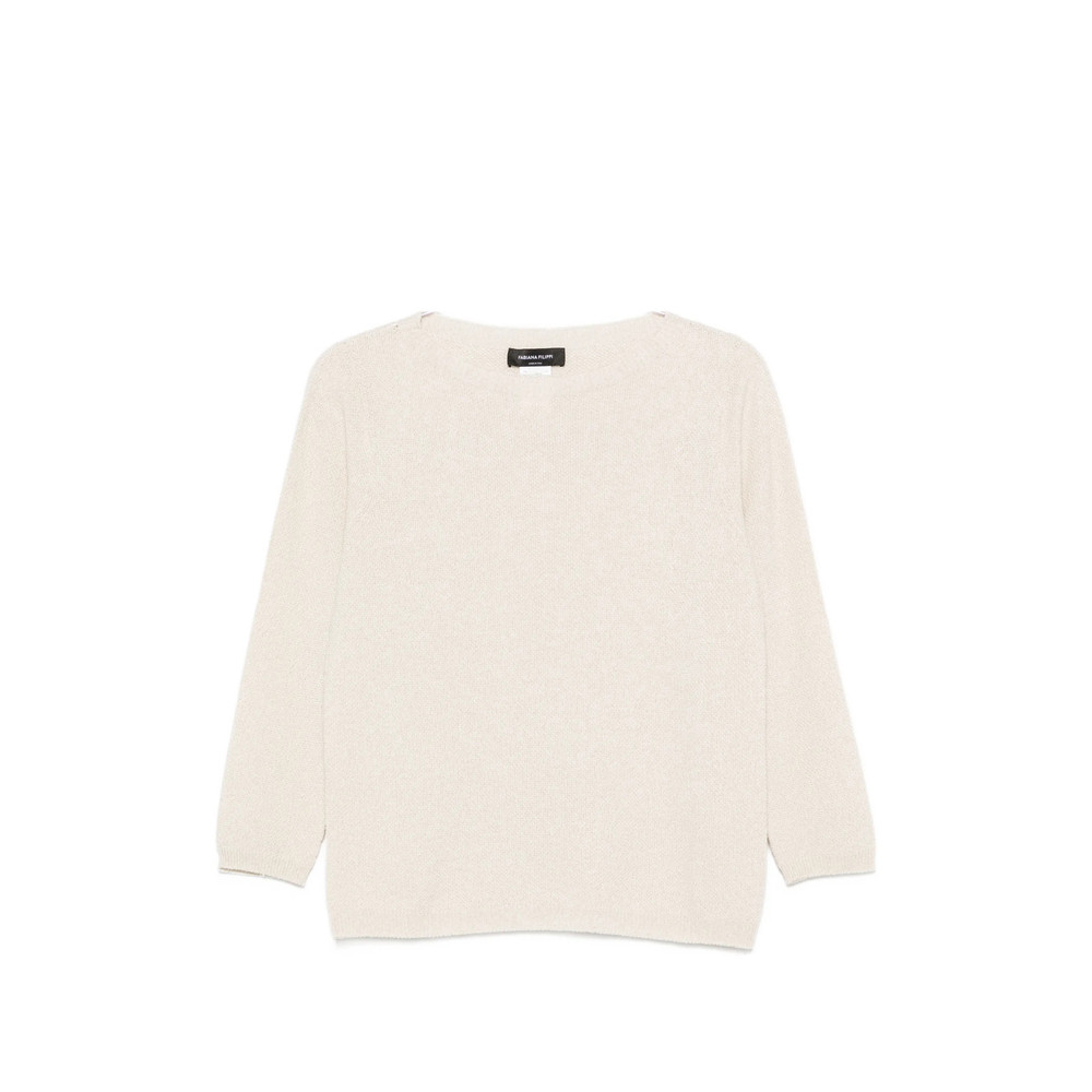 Fabiana Filippi Fine-knit Three-quarter-sleeve Sweater