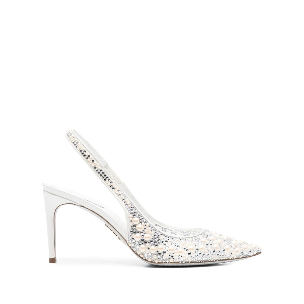 Caovilla 80mm Pearl-embellished Pumps