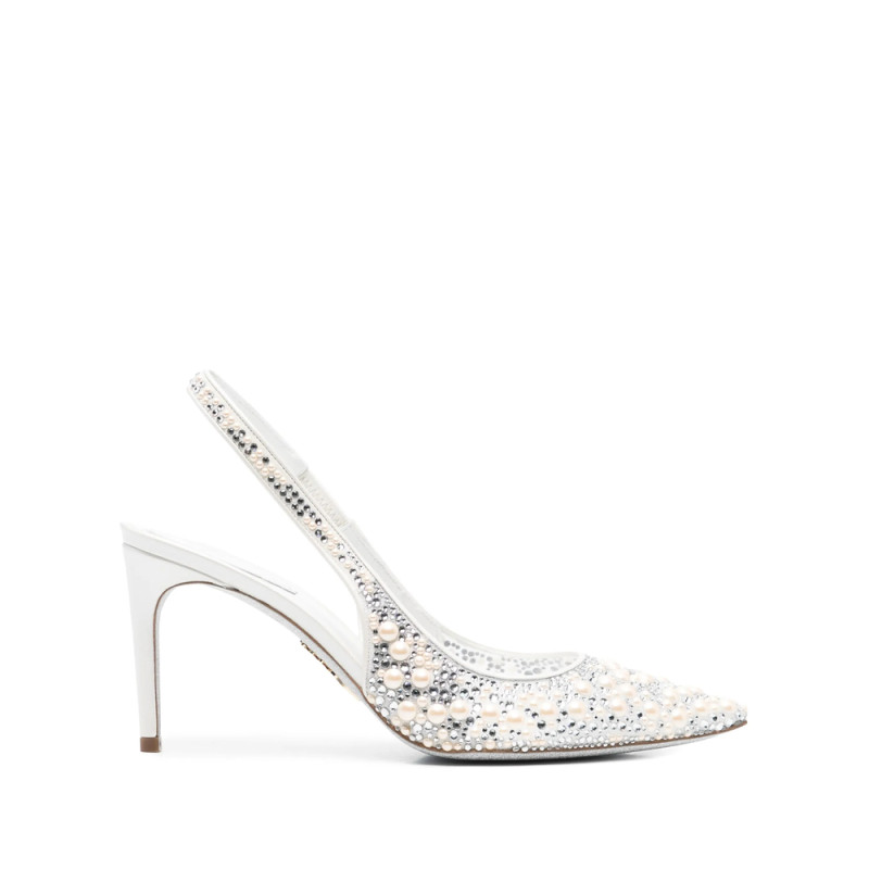 Caovilla 80mm Pearl-embellished Pumps