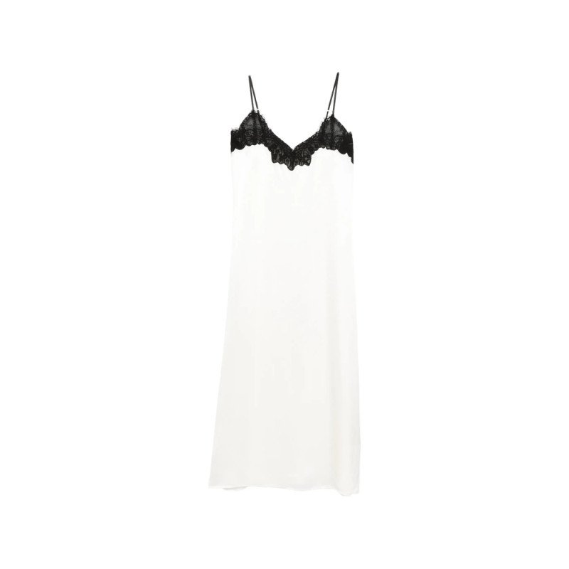 Co Cami Lace-trim Midi Slip Dress