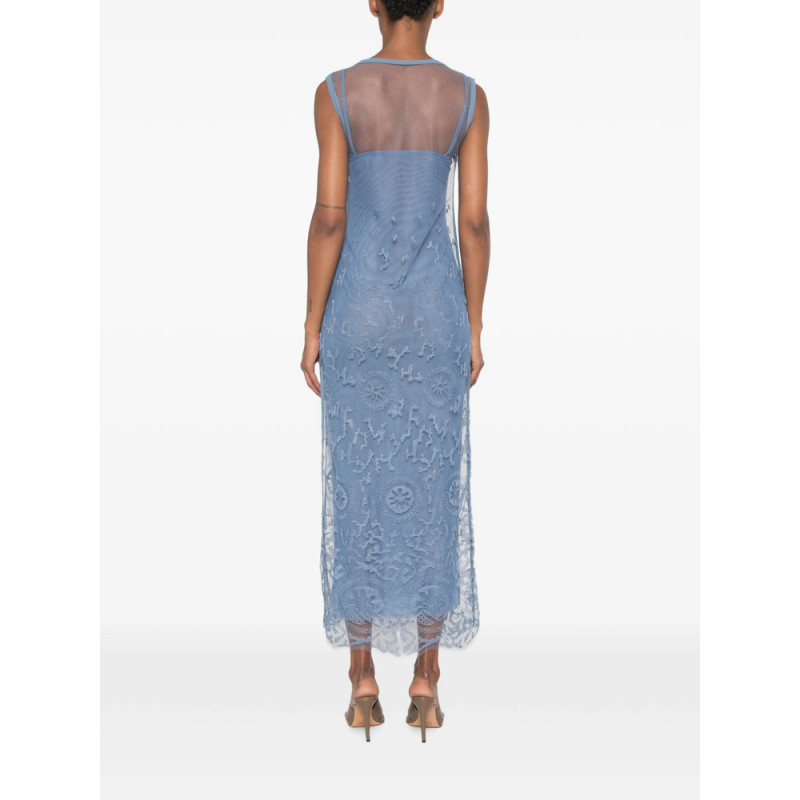 Sir. Lefi Lace-overlay Sleeveless Maxi Dress
