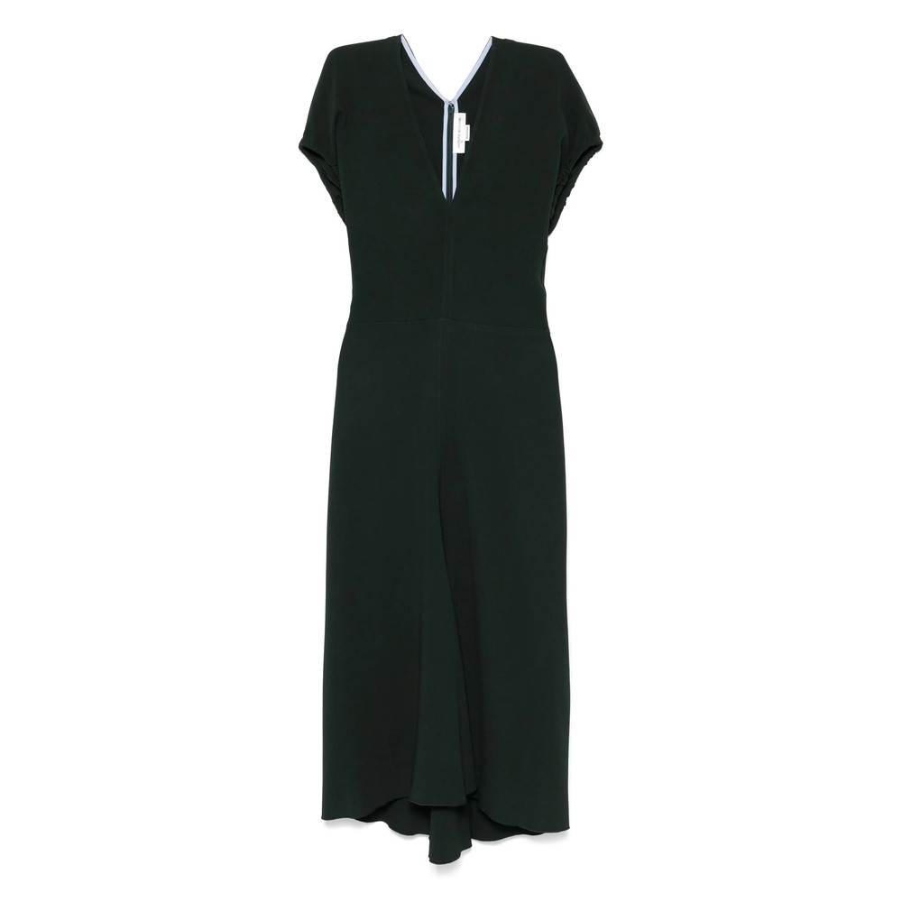 Victoria Beckham V-neck Midi Dress