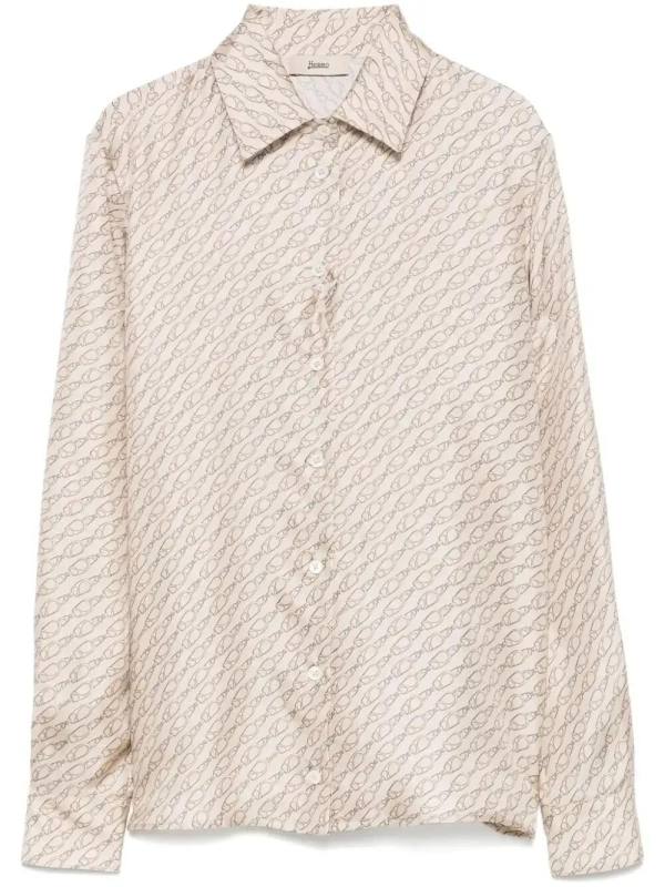 carabiner-print shirt