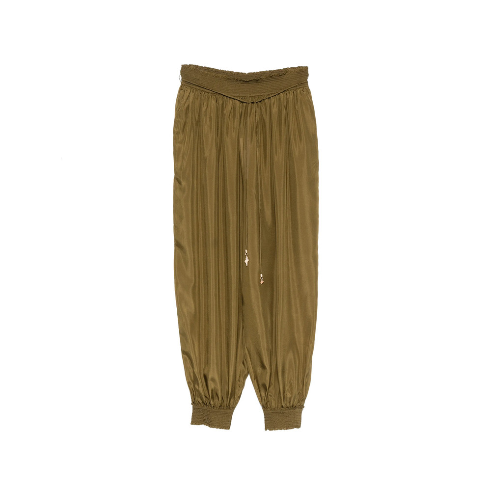 Zimmermann Mahon Drawstring-waist Gathered-cuff Trousers