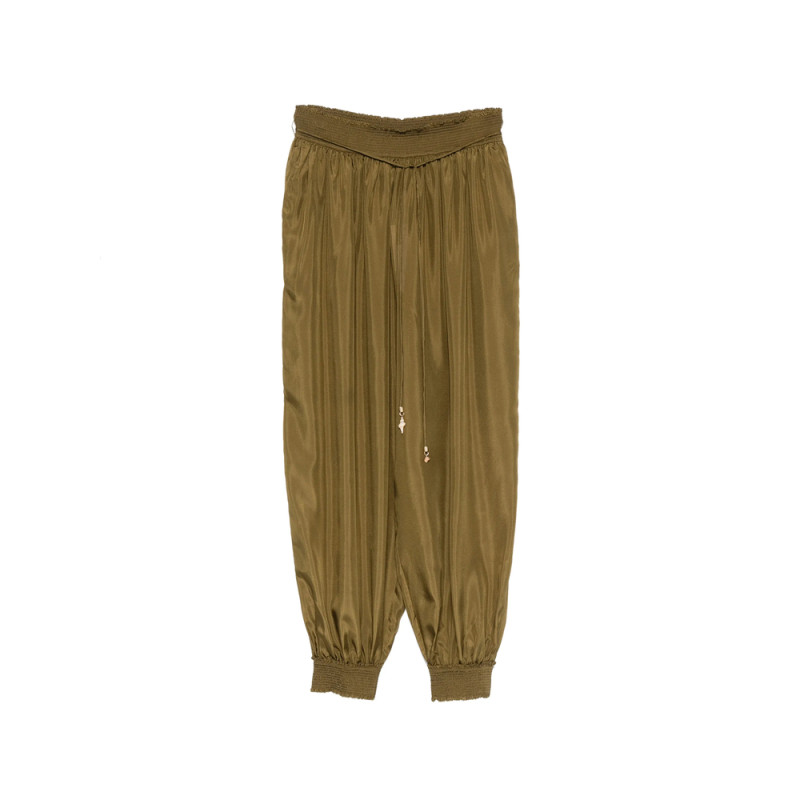 Zimmermann Mahon Drawstring-waist Gathered-cuff Trousers