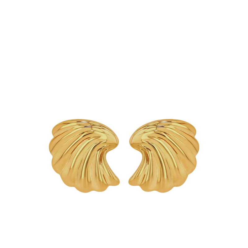 Anine Bing Curved Shell Earrings